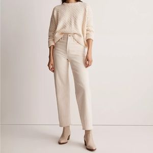 NWT Madewell perfect vintage wide leg jeans in vintage canvas (off-white)
